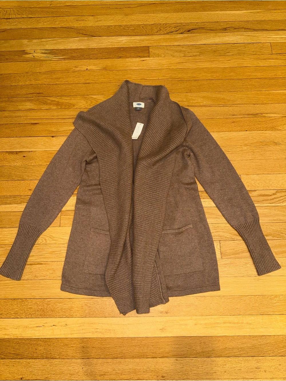 Old Navy Cozy Shawl Collar Open Cardigan - Brown NWT